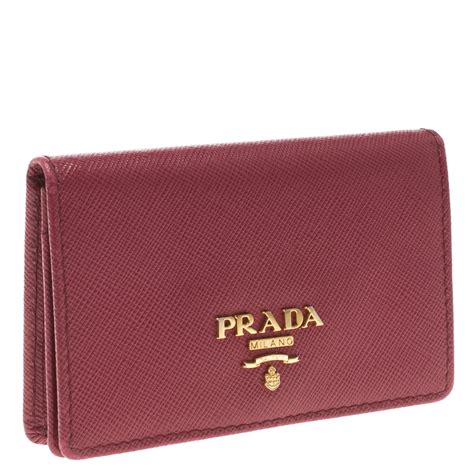 red prada card holder|prada wallet bag.